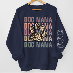 Meilleure maman à fourrure de tous les temps - Sweat-shirt unisexe personnalisé pour chien et chat avec motif sur la manche - Cadeau pour propriétaires et amoureux des animaux