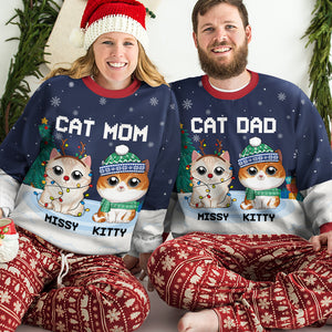 La plus belle période de l'année - Sweat-shirt personnalisé chat moche - Pull unisexe en laine - Cadeau de Noël pour propriétaires et amoureux des animaux