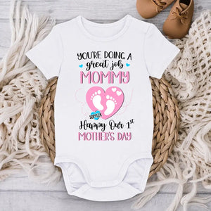 Tu fais du bon travail, maman ! - Body bébé personnalisé pour la famille - Cadeau pour la fête des mères, baby shower, première maman