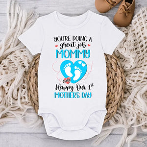 Tu fais du bon travail, maman ! - Body bébé personnalisé pour la famille - Cadeau pour la fête des mères, baby shower, première maman