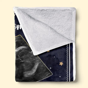 Couverture personnalisée avec photo « Tenez-moi près de vous » – Couverture personnalisée pour la famille – Cadeau de naissance, cadeau pour la première maman