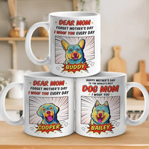 « Chien est Dieu » à l'envers - Mug personnalisé pour chien - Fête des Mères, cadeau pour les propriétaires d'animaux et les amoureux des animaux