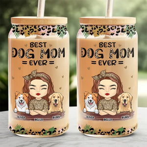 Tu es la meilleure maman chat du monde ! Tasse en verre personnalisée pour chien et chat, tasse à café glacé, cadeau pour la fête des mères, pour les propriétaires d'animaux et les amoureux des animaux.