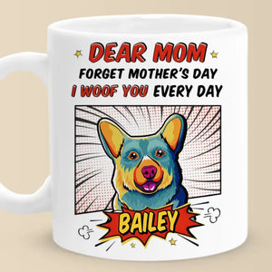 « Chien est Dieu » à l'envers - Mug personnalisé pour chien - Fête des Mères, cadeau pour les propriétaires d'animaux et les amoureux des animaux