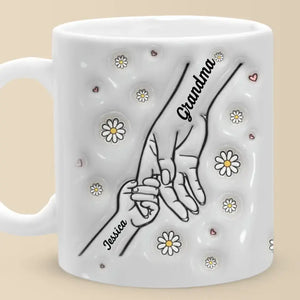 Les bras d'une mère sont faits de tendresse - Mug personnalisé 3D à effet gonflé - Fête des Mères, cadeau pour maman, grand-mère