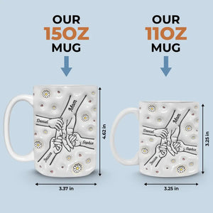 Les bras d'une mère sont faits de tendresse - Mug personnalisé 3D à effet gonflé - Fête des Mères, cadeau pour maman, grand-mère