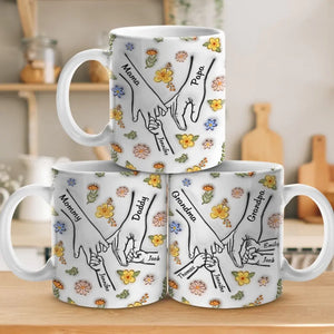 Une famille est un symbole d'amour - Mug personnalisé avec effet gonflé 3D - Cadeau pour les membres de la famille