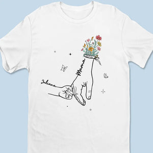 Tu me tiens si doucement - T-shirt unisexe personnalisé pour la famille, sweat à capuche, sweat-shirt - Fête des Mères, cadeau pour maman, grand-mère