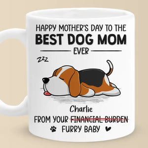 Cadeau spécial de votre petit compagnon à quatre pattes - Mug personnalisé pour chien - Fête des Mères, cadeau pour les propriétaires d'animaux et les amoureux des animaux