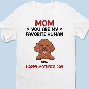 Tu es mon humain préféré - T-shirt unisexe personnalisé pour chien et chat, sweat à capuche, cadeau pour propriétaires d'animaux et amoureux des animaux