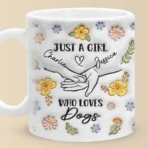 Le chien est le dieu du jeu ! Mug personnalisé avec effet gonflable en 3D, imprimé chien ! Cadeau pour la fête des mères, pour les propriétaires d'animaux et les amoureux des animaux.