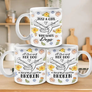Le chien est le dieu du jeu ! Mug personnalisé avec effet gonflable en 3D, imprimé chien ! Cadeau pour la fête des mères, pour les propriétaires d'animaux et les amoureux des animaux.