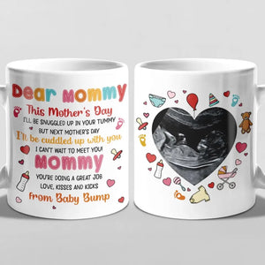 Photo personnalisée « Une mère est toujours une mère » - Mug personnalisé pour la famille - Cadeau pour la fête des mères, la baby shower, la première maman