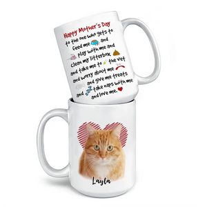 Mug personnalisé avec photo « Vous êtes un super-héros » pour chien et chat – Fête des Mères, cadeau pour les propriétaires d'animaux et les amoureux des animaux