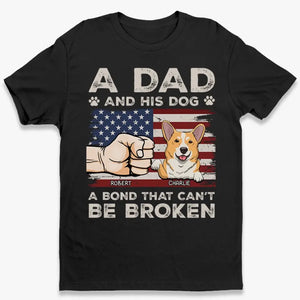 Un papa et ses chiens - T-shirt unisexe personnalisé, sweat à capuche, sweat-shirt - Fête des pères, cadeau pour les propriétaires d'animaux et les amoureux des animaux