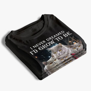 Photo personnalisée « Ici, je suis en train de tout déchirer » - T-shirt unisexe personnalisé pour chien et chat, sweat à capuche, sweat-shirt - Cadeau pour propriétaires et amoureux des animaux