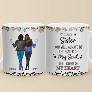 À ma meilleure amie, je t'aime - Mug personnalisé pour meilleure amie - Cadeau pour meilleures amies, meilleures amies, sœurs
