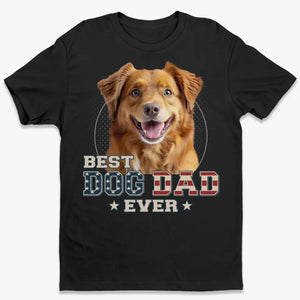 T-shirt, sweat à capuche et sweat-shirt unisexe personnalisé avec photo « Vous êtes le meilleur papa du monde » pour chien et chat - Cadeau pour propriétaires et amoureux des animaux
