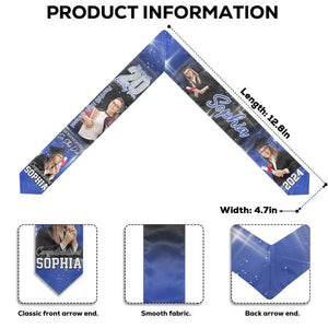 Photo personnalisée Le meilleur reste à venir - Étole de remise de diplôme personnalisée pour la famille - Cadeau de remise de diplôme pour les membres de la famille, les frères et sœurs