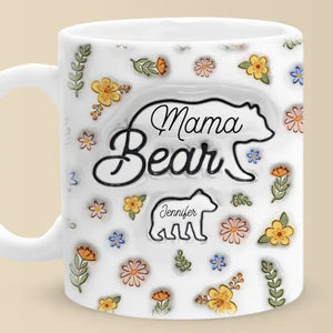 Avoir un endroit où aller, c'est chez soi - Mug personnalisé avec effet gonflé en 3D - Fête des Mères, cadeau pour maman, grand-mère