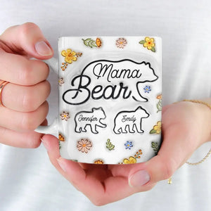 Avoir un endroit où aller, c'est chez soi - Mug personnalisé avec effet gonflé en 3D - Fête des Mères, cadeau pour maman, grand-mère