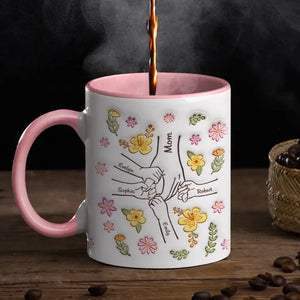 En période d'épreuve, la famille est la meilleure - Mug personnalisé avec effet gonflable 3D imprimé - Fête des Mères, cadeau pour maman, grand-mère