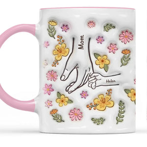 En période d'épreuve, la famille est la meilleure - Mug personnalisé avec effet gonflable 3D imprimé - Fête des Mères, cadeau pour maman, grand-mère