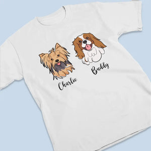 Le bonheur est un chiot chaleureux - T-shirt, sweat à capuche et sweat-shirt unisexe personnalisé pour chien - Cadeau pour propriétaires et amoureux des animaux