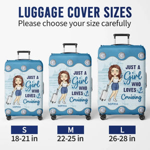 La vie est meilleure en croisière - Housse de bagage personnalisée - Cadeau de vacances, cadeau pour les amoureux du voyage d'aventure
