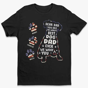 We Woof You Forever - T-shirt unisexe personnalisé pour chien, sweat à capuche, sweat-shirt - Fête des Pères, cadeau pour les propriétaires d'animaux, amoureux des animaux