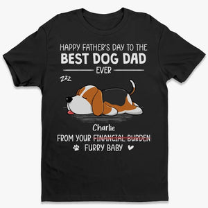T-shirt unisexe personnalisé « Santé au meilleur papa de chien » ; sweat à capuche, sweat-shirt ; cadeau pour la fête des pères, pour les propriétaires d'animaux et les amoureux des animaux.