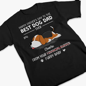 T-shirt unisexe personnalisé « Santé au meilleur papa de chien » ; sweat à capuche, sweat-shirt ; cadeau pour la fête des pères, pour les propriétaires d'animaux et les amoureux des animaux.