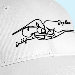 Mon père m'a donné mes rêves - Casquette brodée personnalisée en famille - Fête des pères, cadeau pour papa