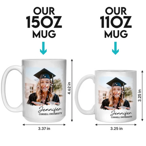 Tasse personnalisée avec photo « J'ai toujours cru en toi » - Cadeau de fin d'études pour les membres de la famille, les frères et sœurs