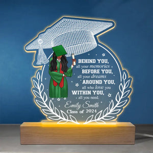 Si vous en rêvez, vous pouvez le faire - Lumière LED 3D personnalisée en forme de famille - Cadeau de remise de diplôme pour les membres de la famille, les frères et sœurs