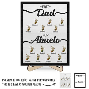 J'ai tellement de chance d'avoir ton amour - Plaque en bois personnalisée à 2 couches avec support - Fête des pères, cadeau pour papa, grand-père