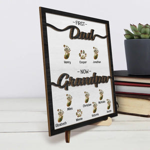 J'ai tellement de chance d'avoir ton amour - Plaque en bois personnalisée à 2 couches avec support - Fête des pères, cadeau pour papa, grand-père