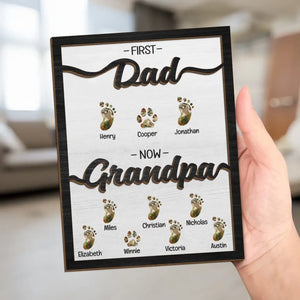 J'ai tellement de chance d'avoir ton amour - Plaque en bois personnalisée à 2 couches avec support - Fête des pères, cadeau pour papa, grand-père