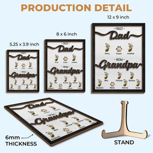 J'ai tellement de chance d'avoir ton amour - Plaque en bois personnalisée à 2 couches avec support - Fête des pères, cadeau pour papa, grand-père