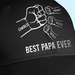 Tu es le meilleur papa du monde - Casquette brodée personnalisée pour la famille - Cadeau pour la fête des pères