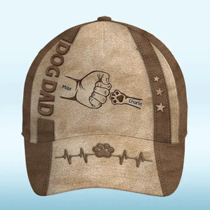 Les chiens sont notre lien avec le paradis - Casquette personnalisée pour chien, casquette classique à imprimé intégral - Fête des pères, cadeau pour les propriétaires d'animaux et les amoureux des animaux