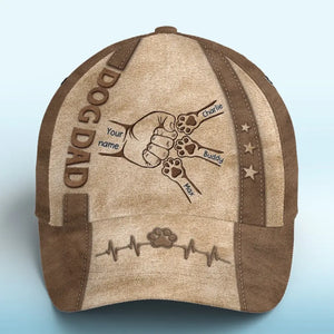 Les chiens sont notre lien avec le paradis - Casquette personnalisée pour chien, casquette classique à imprimé intégral - Fête des pères, cadeau pour les propriétaires d'animaux et les amoureux des animaux