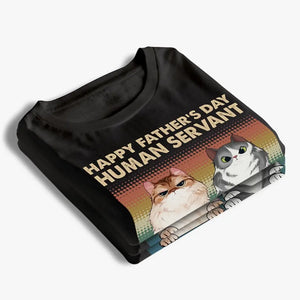 Miaou signifie « Je t'aime » - T-shirt unisexe personnalisé, sweat à capuche, sweat-shirt - Fête des Pères, cadeau pour les propriétaires d'animaux et les amoureux des animaux