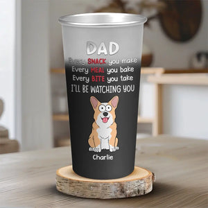 Vous savez que j'adore les collations - Gobelet personnalisé en aluminium à couleur changeante pour chien - Cadeau pour les propriétaires d'animaux et les amoureux des animaux