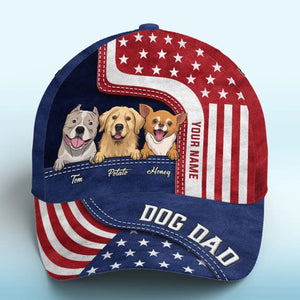 Les chiens nous ont tout donné ! Casquette personnalisée pour chien, casquette classique à imprimé intégral ! Cadeau pour la fête des pères, pour les propriétaires d'animaux et les amoureux des animaux.