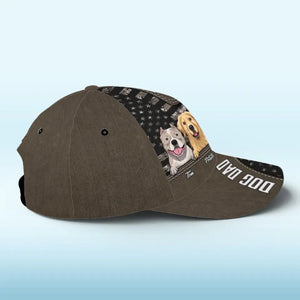Le chien est le sujet idéal pour un portrait - Chapeau personnalisé pour chien, casquette classique à imprimé intégral - Fête des pères, cadeau pour les propriétaires d'animaux et les amoureux des animaux
