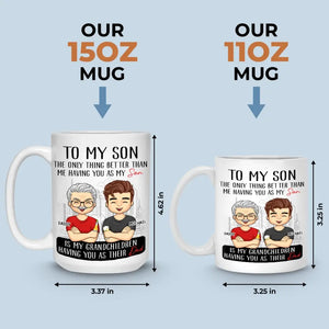Le meilleur ami d'un garçon est sa mère - Mug personnalisé pour la famille - Fête des pères, cadeau pour fils