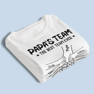 La meilleure équipe de tous les temps - T-shirt unisexe personnalisé, sweat à capuche, sweat-shirt - Fête des pères, cadeau pour papa, grand-père