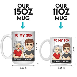 Le moment dont je suis le plus fier, c'est quand tu es devenu papa - Mug personnalisé pour la famille - Fête des pères, cadeau pour fils