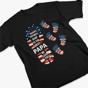 Bonne fête des pères au meilleur papa - T-shirt unisexe personnalisé, sweat à capuche, sweat-shirt - 4 juillet, fête des pères, cadeau pour papa, grand-père
